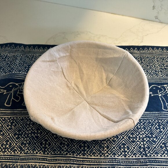 NEW Sourdough Natural Rattan Bread Proofing Basket Set of 2 Round & Oval Scraper - Picture 2 of 7